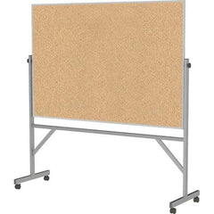 Ghent - Cork Bulletin Boards Style: Reversible Bulletin Board Color: Natural Cork - Exact Industrial Supply