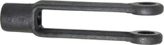 Jergens - 1/2-13 Thread, 1-1/8" Yoke Width, Carbon Steel, Tapped Yoke - 1/2" Hole Diam, 3-1/16" Hole Center to Neck, 15/16" Yoke Arm Height, 13/16" Neck Diam, 1-1/8" Neck Length, 4-3/16" OAL - Exact Industrial Supply