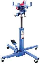 OTC - 1,000 Lb Capacity Pedestal Transmission Jack - 34-1/2 to 75" High, 41" Chassis Width x 41" Chassis Length - Exact Industrial Supply