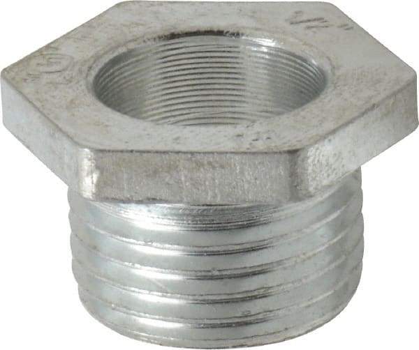 Cooper Crouse-Hinds - 1/2" Trade, Malleable Iron Threaded Rigid/Intermediate (IMC) Conduit Nipple - Noninsulated - Exact Industrial Supply