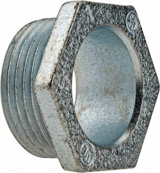 Cooper Crouse-Hinds - 1" Trade, Malleable Iron Threaded Rigid/Intermediate (IMC) Conduit Nipple - Noninsulated - Exact Industrial Supply