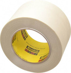 3M - 60 Yd Long x 3" Wide, Series 361, White Silicone Glass Cloth Tape - 7.5 mil Thick, 182 Lb/In Tensile Strength - Exact Industrial Supply