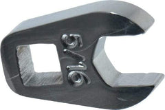 Proto - 5/16" 1/4" Drive Chrome Open End Crowfoot Wrench - 21/32" Head Diam x 1/4" Head Thickness - Exact Industrial Supply