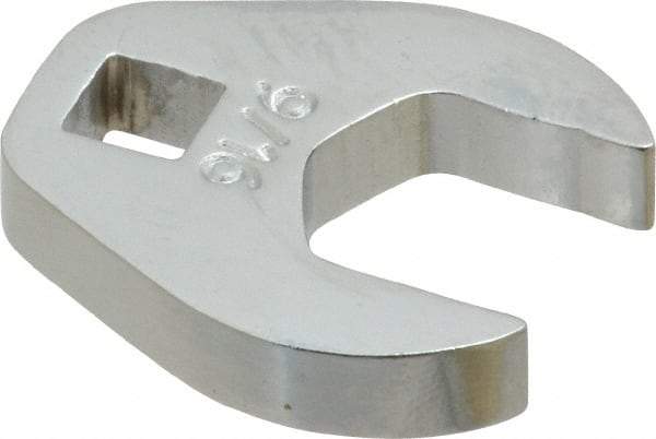 Proto - 9/16" 1/4" Drive Chrome Open End Crowfoot Wrench - 1-1/8" Head Diam x 1/4" Head Thickness - Exact Industrial Supply