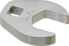Proto - 9/16" 1/4" Drive Chrome Open End Crowfoot Wrench - 1-1/8" Head Diam x 1/4" Head Thickness - Exact Industrial Supply