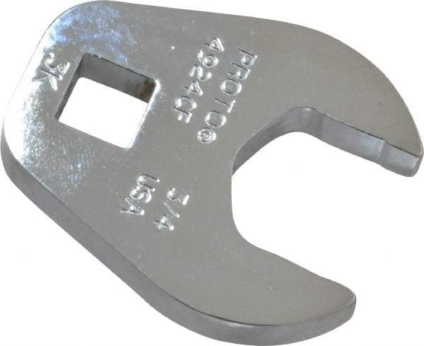 Proto - 3/4" 3/8" Drive Chrome Open End Crowfoot Wrench - 1.59" Head Diam x 1/4" Head Thickness - Exact Industrial Supply