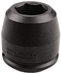 Proto - 2-1/2" Drive 4-1/8" Standard Impact Socket - 6 Points, 6-1/4" OAL - Exact Industrial Supply