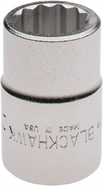Blackhawk by Proto - 3/4" Drive, Standard Hand Socket - 12 Points, 2" OAL, Alloy Steel, Satin Finish - Exact Industrial Supply