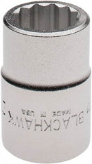 Blackhawk by Proto - 3/4" Drive, Standard Hand Socket - 12 Points, 2" OAL, Alloy Steel, Satin Finish - Exact Industrial Supply