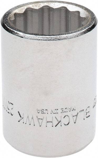 Blackhawk by Proto - 3/4" Drive, Standard Hand Socket - 12 Points, 2" OAL, Alloy Steel, Black Finish - Exact Industrial Supply