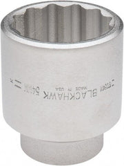 Blackhawk by Proto - 3/4" Drive, Standard Hand Socket - 12 Points, 3-13/64" OAL, Alloy Steel, Black Finish - Exact Industrial Supply