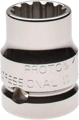 Proto - 3/4" Drive, 13/16" Socket, Spline Socket - 12 Points, 1-5/8" OAL - Exact Industrial Supply