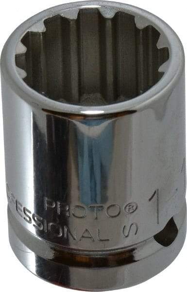 Proto - 3/4" Drive, 1-1/16" Socket, Spline Socket - 12 Points, 1-31/32" OAL - Exact Industrial Supply