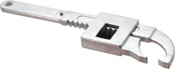 Facom - 3/8" to 1-31/32" Capacity, Satin Chrome Finish, Adjustable Hook Spanner Wrench - 20-7/8" OAL, 5/32" Hook Pin Height - Exact Industrial Supply