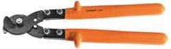 Facom - 18-1/2" OAL, 32mm Capacity, 2-23/64" Jaw Length x 2-3/4" Jaw Width, Insulated Cable Cutter Pliers - Round/Center Cut Head, Cushion Handles - Exact Industrial Supply