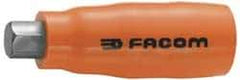 Facom - 1/2" Drive, 10mm Hex Bit Socket - 2-3/4" OAL, 25/64" Bit Length, Insulated - Exact Industrial Supply