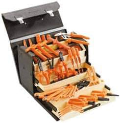 Facom - 38 Piece Insulated Hand Tool Set - Comes in Tool Box - Exact Industrial Supply
