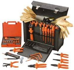 Facom - 39 Piece Insulated Hand Tool Set - Comes in Tool Box - Exact Industrial Supply