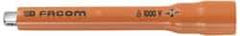 Facom - 1/4" Drive Insulated Socket Extension - 4-1/2" OAL, Single Color Insulation Finish - Exact Industrial Supply
