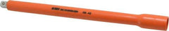 Facom - 3/8" Drive Insulated Socket Extension - 10-1/4" OAL, Single Color Insulation Finish - Exact Industrial Supply