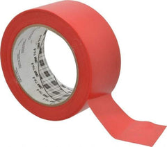 3M - Red Solid Color Vinyl Tape - 2" Wide x 108' Long x 0.005" Thick, General Traffic - Exact Industrial Supply