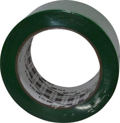 3M - Green Solid Color Vinyl Tape - 2" Wide x 108' Long x 0.005" Thick, General Traffic - Exact Industrial Supply
