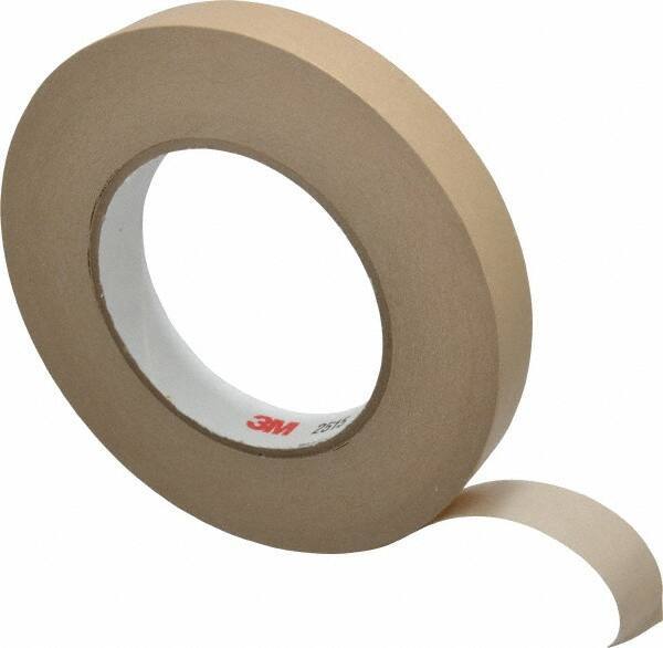 3M - 3/4" Wide x 60 Yd Long Tan Paper Masking Tape - Series 2515, 6.7 mil Thick, 36 In/Lb Tensile Strength - Exact Industrial Supply