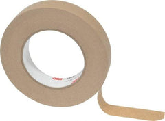 3M - 1" Wide x 60 Yd Long Tan Paper Masking Tape - Series 2515, 6.7 mil Thick, 36 In/Lb Tensile Strength - Exact Industrial Supply