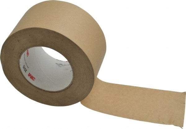 3M - 3" Wide x 60 Yd Long Tan Paper Masking Tape - Series 2515, 6.7 mil Thick, 36 In/Lb Tensile Strength - Exact Industrial Supply