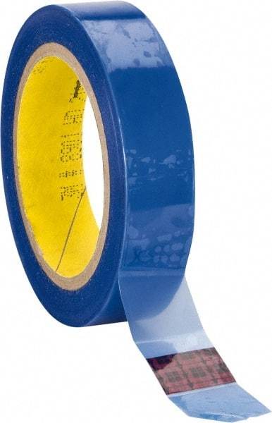 3M - 1" Wide x 72 Yd Long Blue Polyester Film Painter's Tape - Series 8901, 2.3 mil Thick, 26 In/Lb Tensile Strength - Exact Industrial Supply