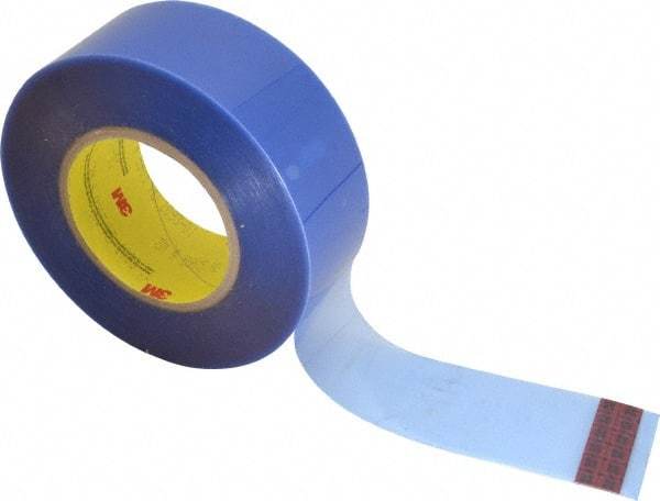 3M - 2" Wide x 72 Yd Long Blue Polyester Film Painter's Tape - Series 8905, 6.5 mil Thick, 110 In/Lb Tensile Strength - Exact Industrial Supply