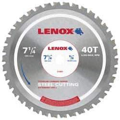 Lenox - 14" Diam, 1" Arbor Hole Diam, 90 Tooth Wet & Dry Cut Saw Blade - Titanium Carbide-Tipped, General Purpose Action, Standard Round Arbor - Exact Industrial Supply