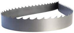 Welded Bandsaw Blade: 14' 6″ Long, 0.032″ Thick, 4 TPI Carbon Steel, Toothed Edge, Constant Pitch