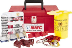 NMC - 40 Piece Electrical Lockout Kit - Keyed Differently, Comes in Tool Box - Exact Industrial Supply