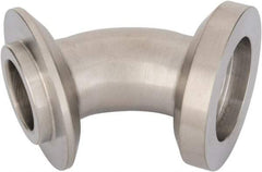 VNE - 1", E-Line Style, Sanitary Stainless Steel Pipe 45° Elbow - Male x Female Connection, Grade 304 - Exact Industrial Supply