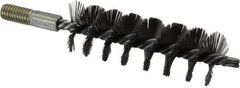 Value Collection - 1-1/2" Diam Helical Steel Tube Brush - 0.012" Filament Diam, 4-1/4" Brush Length, 7-1/2" OAL, 1/2-12 Male Shank - Exact Industrial Supply