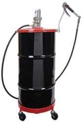 Lincoln - Grease Lubrication 5 Cu In/min Flow Aluminum Air-Operated Pump - For 120 Lb Container - Exact Industrial Supply
