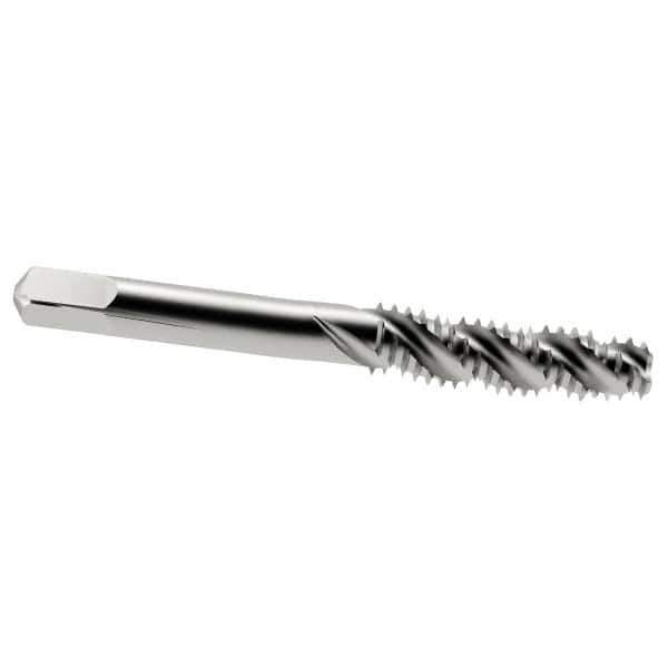 Interstate - 5/16-18 UNC 3 Flute 3B Bottoming Spiral Flute Tap - High Speed Steel, Bright Finish, 2-23/32" OAL, Right Hand Flute, Right Hand Thread, H3 - Exact Industrial Supply