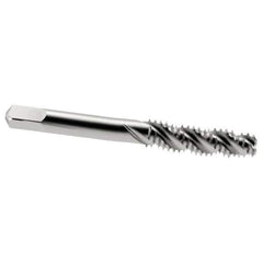 Interstate - 5/16-18 UNC 3 Flute 3B Bottoming Spiral Flute Tap - High Speed Steel, Bright Finish, 2-23/32" OAL, Right Hand Flute, Right Hand Thread, H3 - Exact Industrial Supply