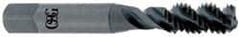 OSG - 7/16-20 UNF 3 Flute 2B Bottoming Spiral Flute Tap - High Speed Steel, Oxide Finish, 3-5/32" OAL, Right Hand Flute, Right Hand Thread - Exact Industrial Supply