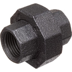 Black Pipe Fittings; Fitting Type: Union; Fitting Size: 3″; Material: Malleable Iron; Finish: Black; Fitting Shape: Straight; Thread Standard: NPT; Connection Type: Threaded; Lead Free: No; Standards: UL Listed; ASME B16.39; ASME B1.2.1