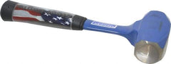 Vaughan Bushnell - 3 Lb Head Drilling Hammer - 10-3/4" OAL, 9-1/8" Long Steel Handle with Grip, 1-3/8" Face Diam - Exact Industrial Supply