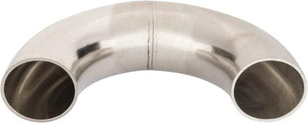 VNE - 1-1/2", Unpolished Style, Sanitary Stainless Steel Pipe 180° U Bend - Butt Weld x Butt Weld Connection, Grade 316L - Exact Industrial Supply