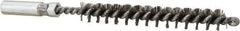Value Collection - 5/16" Diam Helical Stainless Steel Tube Brush - 0.006" Filament Diam, 2-3/8" Brush Length, 4" OAL, 3/16-24 Female Shank - Exact Industrial Supply