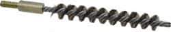 Value Collection - 1/2" Diam Helical Stainless Steel Tube Brush - 0.012" Filament Diam, 3-1/2" Brush Length, 5-1/2" OAL, 1/4-20 Male Shank - Exact Industrial Supply