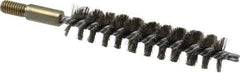 Value Collection - 3/4" Diam Helical Stainless Steel Tube Brush - 0.012" Filament Diam, 3-1/2" Brush Length, 5-1/2" OAL, 5/16-18 Male Shank - Exact Industrial Supply