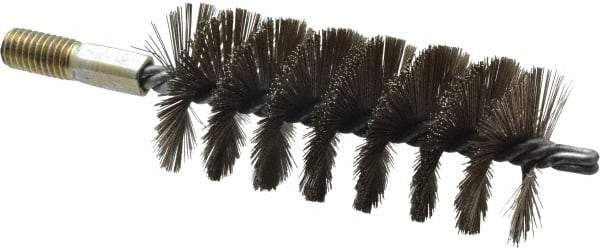 Value Collection - 2" Diam Helical Stainless Steel Tube Brush - 0.012" Filament Diam, 4-1/4" Brush Length, 7-1/2" OAL, 1/2-12 Male Shank - Exact Industrial Supply