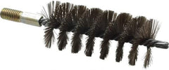 Value Collection - 2" Diam Helical Stainless Steel Tube Brush - 0.012" Filament Diam, 4-1/4" Brush Length, 7-1/2" OAL, 1/2-12 Male Shank - Exact Industrial Supply