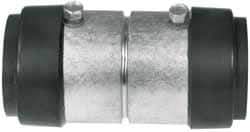 Cooper Crouse-Hinds - 1/2" Trade, Malleable Iron Set Screw Rigid/Intermediate (IMC) Conduit Coupling - Noninsulated - Exact Industrial Supply