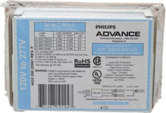 Philips Advance - 1 or 2 Lamp, 120-277 Volt, 0.21 to 0.78 Amp, 0 to 39, 40 to 79 Watt, Programmed Start, Electronic, Nondimmable Fluorescent Ballast - 0.80, 0.85, 0.93, 0.94, 0.95, 0.96, 0.97, 0.98, 1.00 Ballast Factor - Exact Industrial Supply